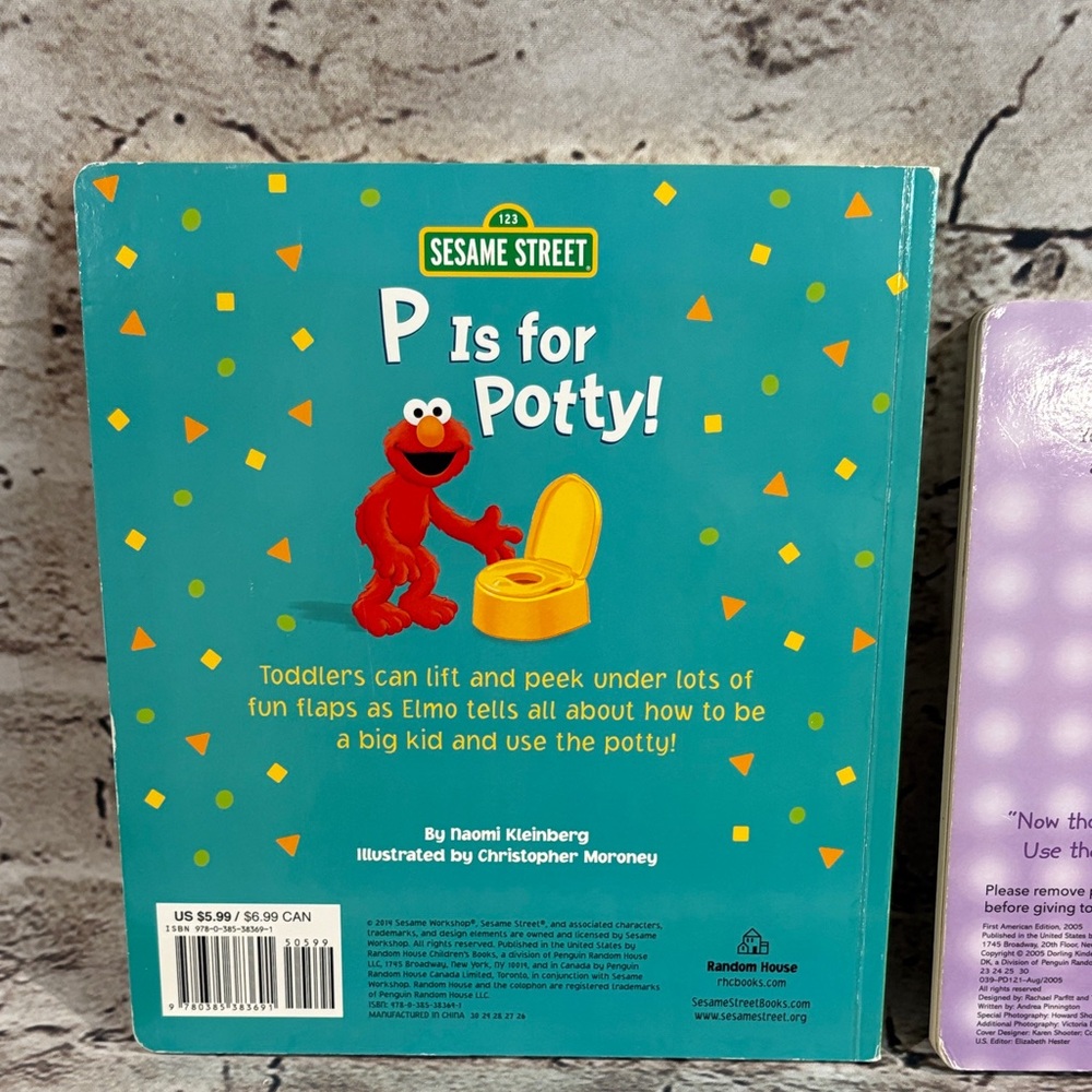Sesame Street P is for Potty! And Girls Use the Potty! Book Bundle - Picture 5 of 16